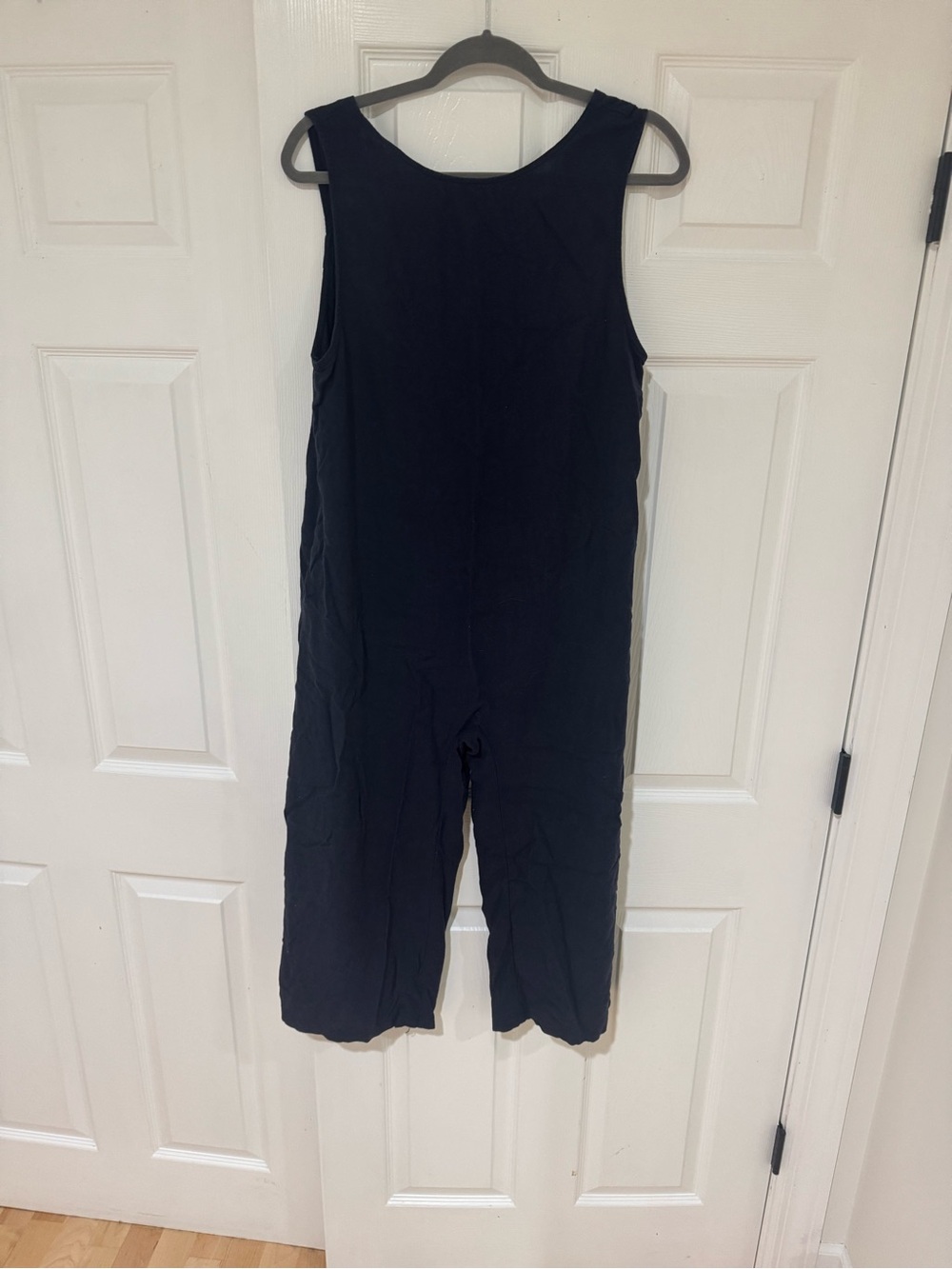 Petal & Pup - Navy Blue - Sleeveless Wide-Leg Jumpsuit Romper